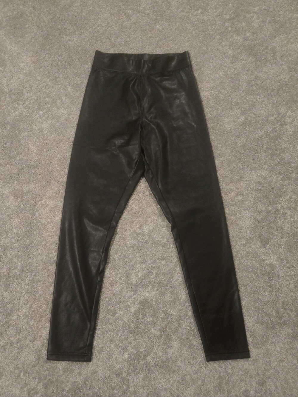 Women's Black Faux Leather Pants